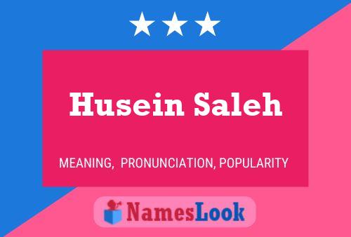 Husein Saleh 名字海报