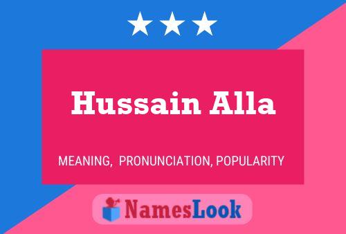 Hussain Alla 名字海报