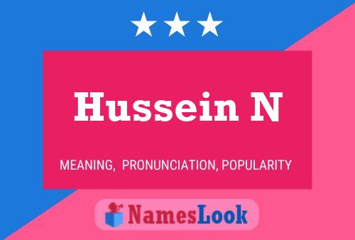 Hussein N 名字海报