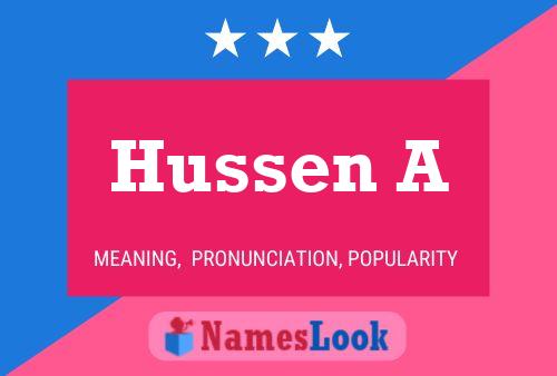 Hussen A 名字海报