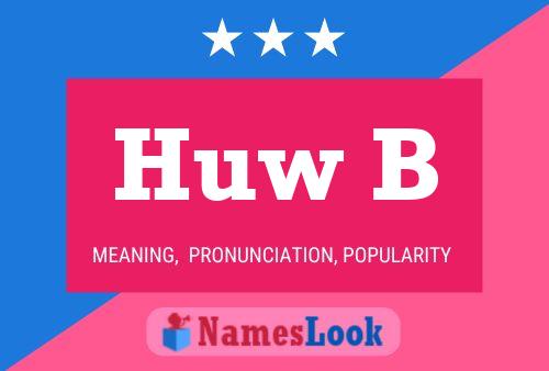 Huw B 名字海报