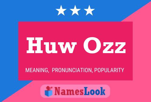 Huw Ozz 名字海报