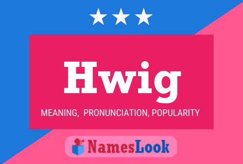 Hwig 名字海报