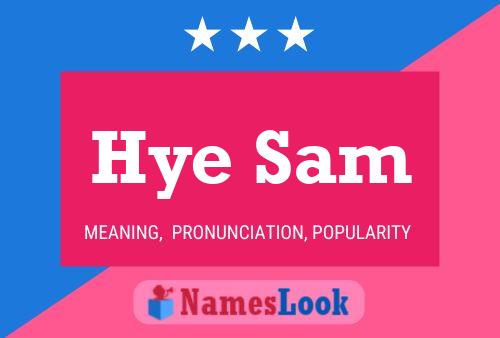 Hye Sam 名字海报