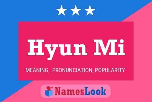 Hyun Mi 名字海报