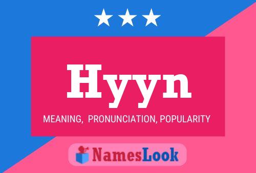 Hyyn 名字海报