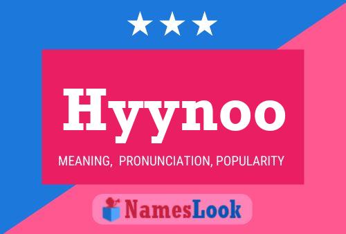 Hyynoo 名字海报