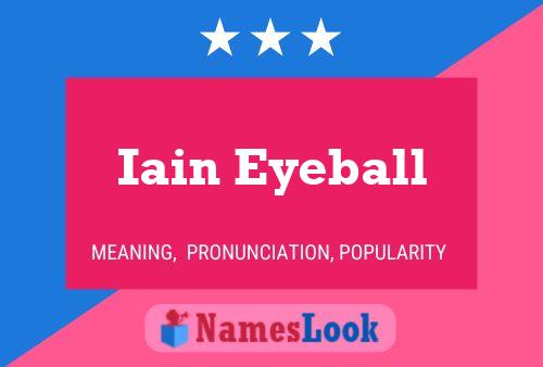 Iain Eyeball 名字海报