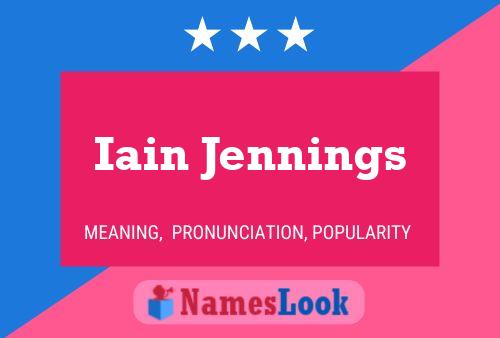 Iain Jennings 名字海报