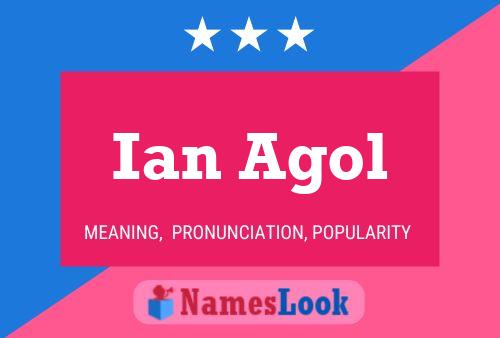 Ian Agol 名字海报