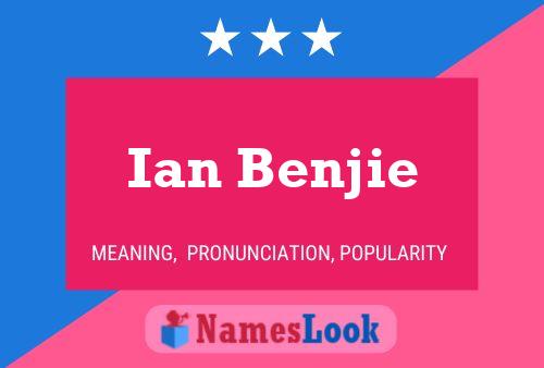 Ian Benjie 名字海报