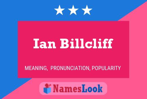 Ian Billcliff 名字海报