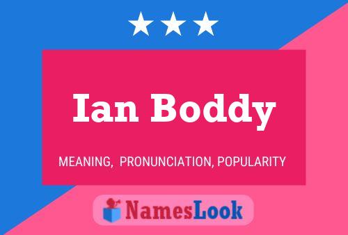 Ian Boddy 名字海报