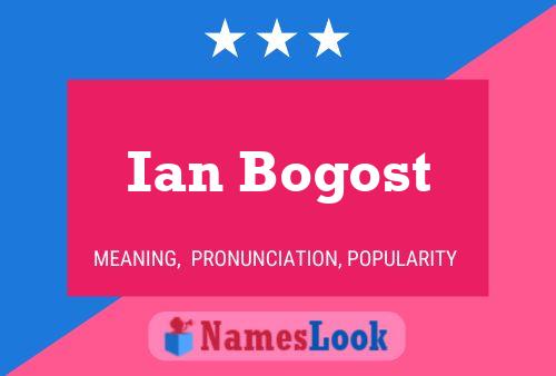 Ian Bogost 名字海报