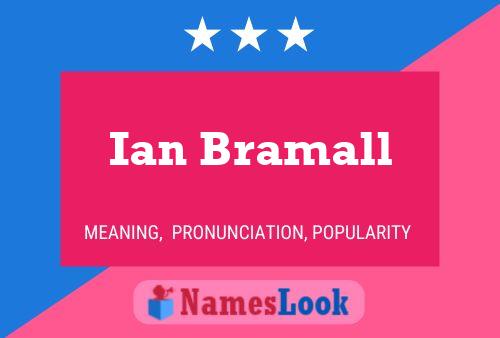 Ian Bramall 名字海报