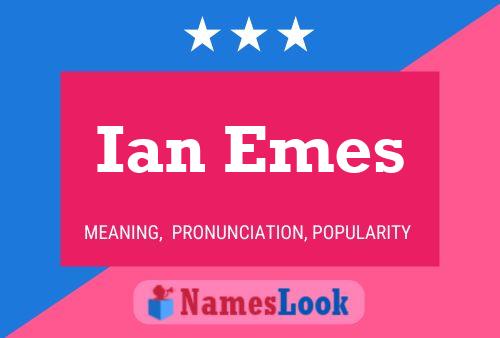 Ian Emes 名字海报