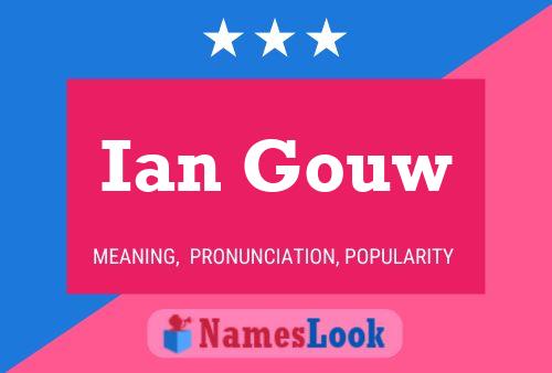 Ian Gouw 名字海报