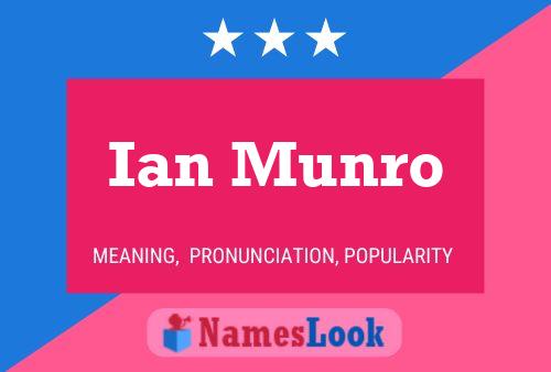 Ian Munro 名字海报