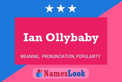 Ian Ollybaby 名字海报