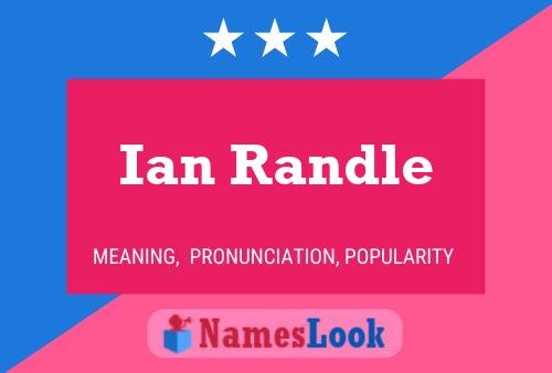 Ian Randle 名字海报