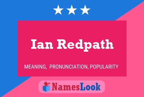 Ian Redpath 名字海报