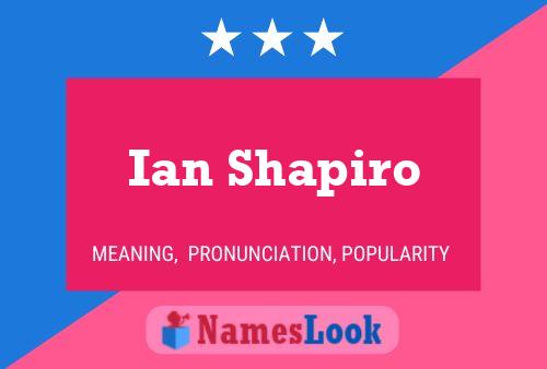 Ian Shapiro 名字海报