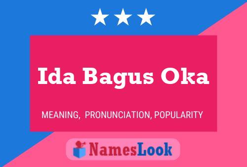 Ida Bagus Oka 名字海报