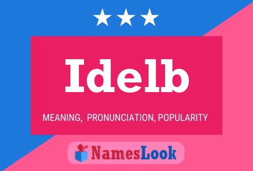 Idelb 名字海报