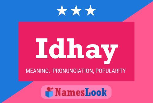 Idhay 名字海报