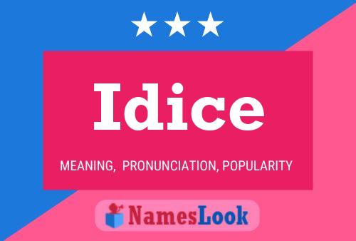 Idice 名字海报