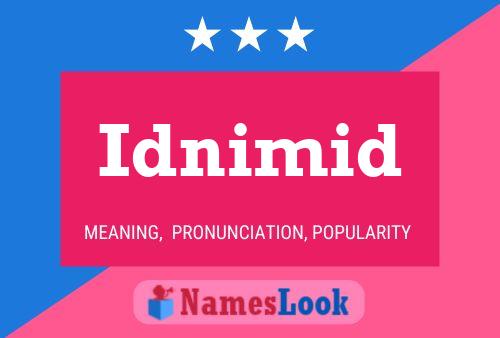 Idnimid 名字海报