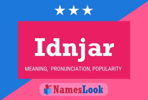 Idnjar 名字海报