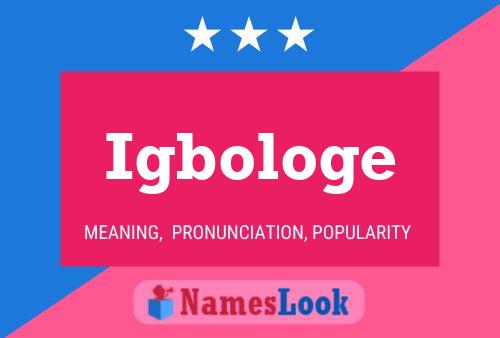 Igbologe 名字海报