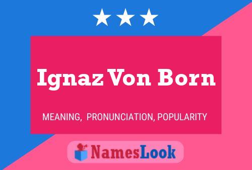 Ignaz Von Born 名字海报