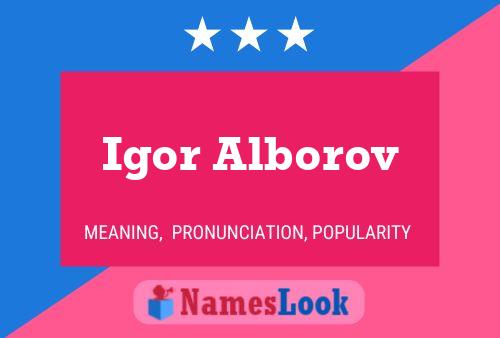 Igor Alborov 名字海报