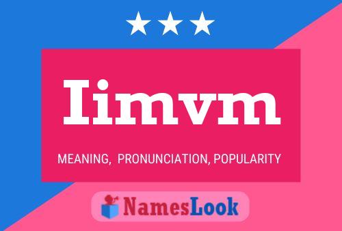 Iimvm 名字海报