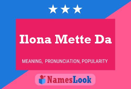 Ilona Mette Da 名字海报