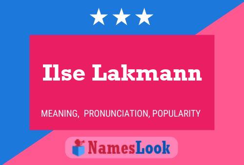 Ilse Lakmann 名字海报