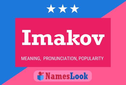 Imakov 名字海报