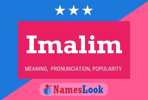 Imalim 名字海报