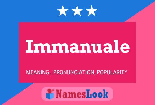 Immanuale 名字海报