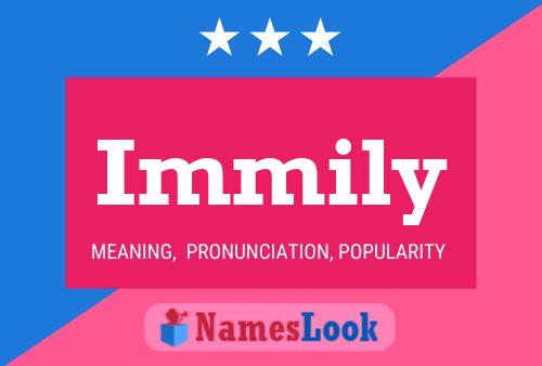 Immily 名字海报