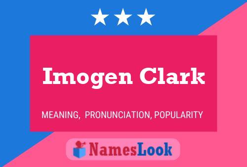 Imogen Clark 名字海报