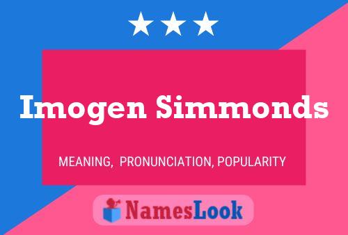 Imogen Simmonds 名字海报