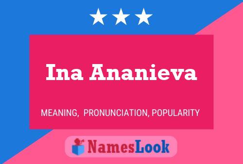 Ina Ananieva 名字海报