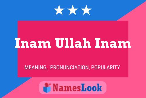 Inam Ullah Inam 名字海报