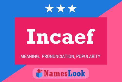 Incaef 名字海报