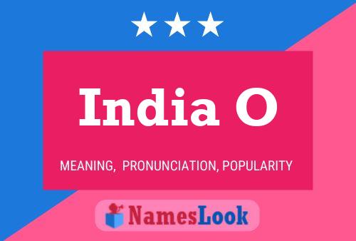 India O 名字海报