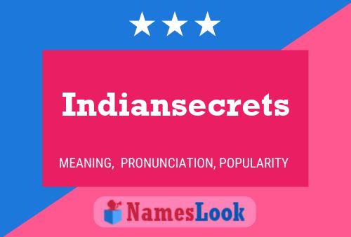 Indiansecrets 名字海报