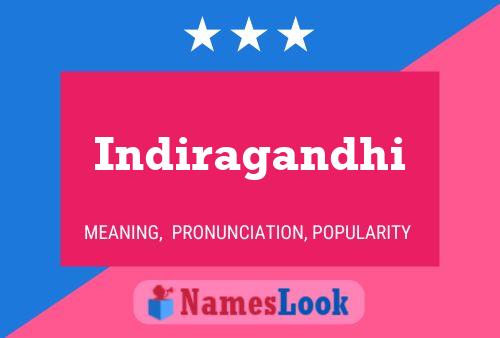 Indiragandhi 名字海报